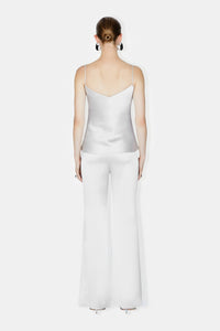 Satin V-Neck Camisole - Platinum