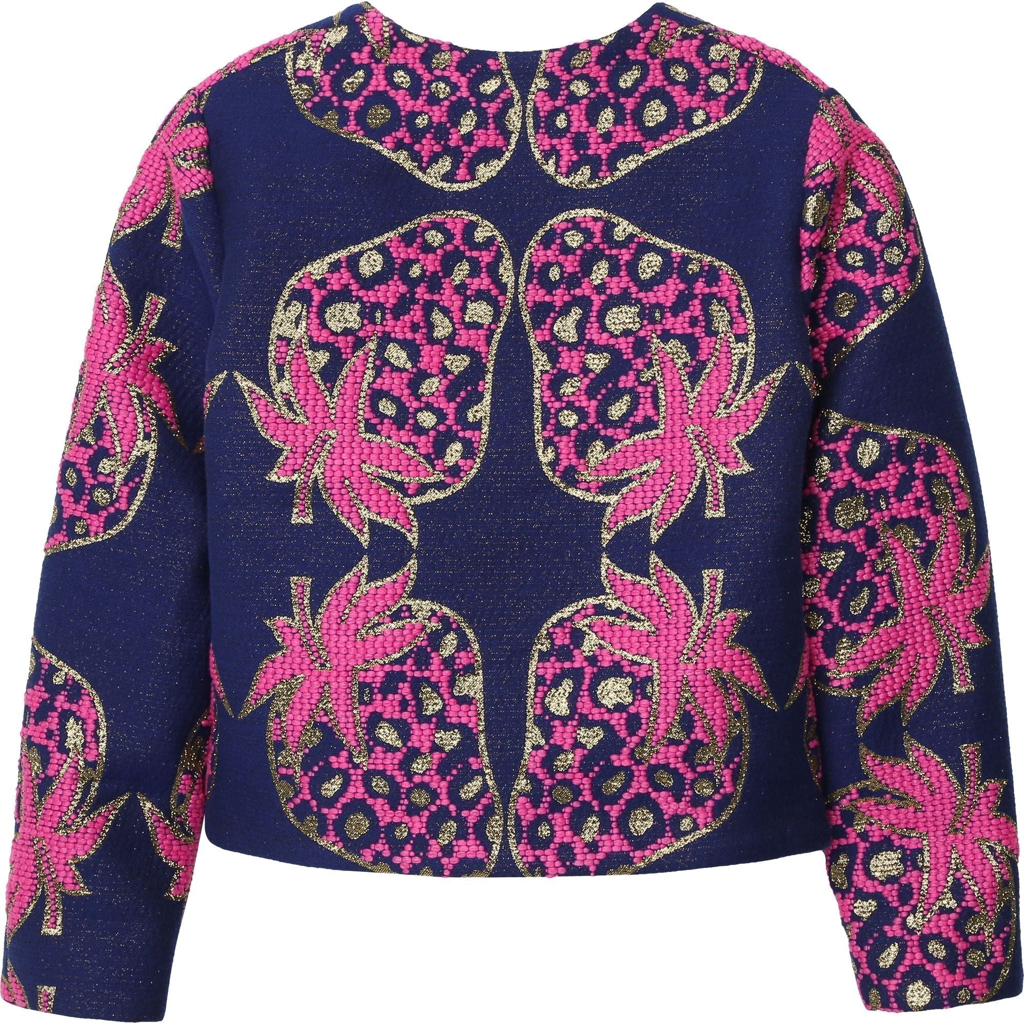 Veste à fermeture en crochets - Marine rose