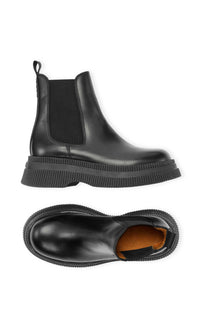 Bottines Chelsea en cuir - Black