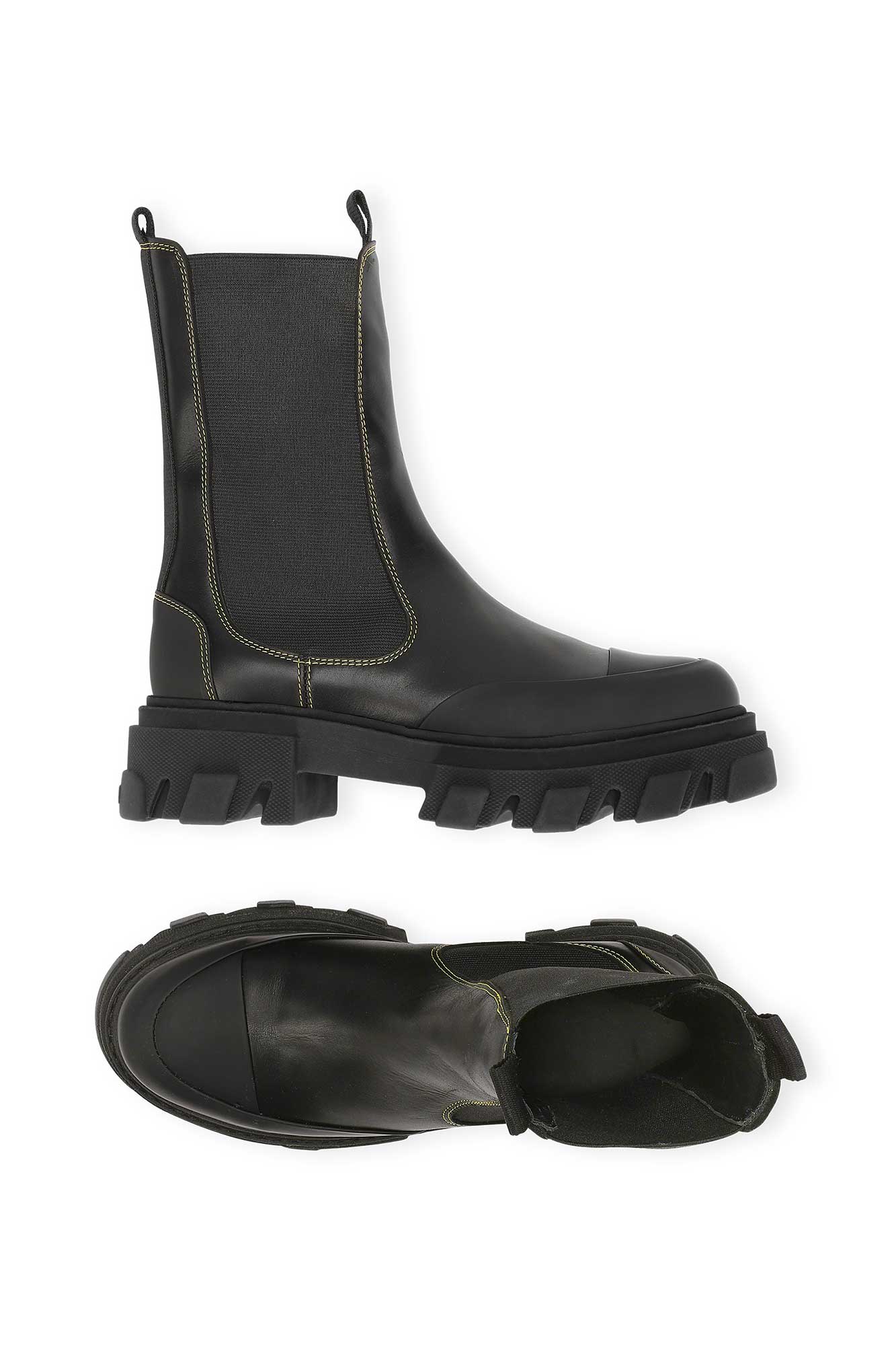 Bottines Chelsea en cuir - Black