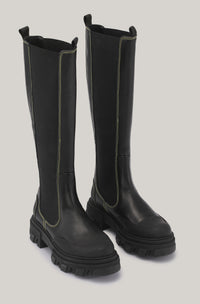 Bottes Chelsea en cuir - Black