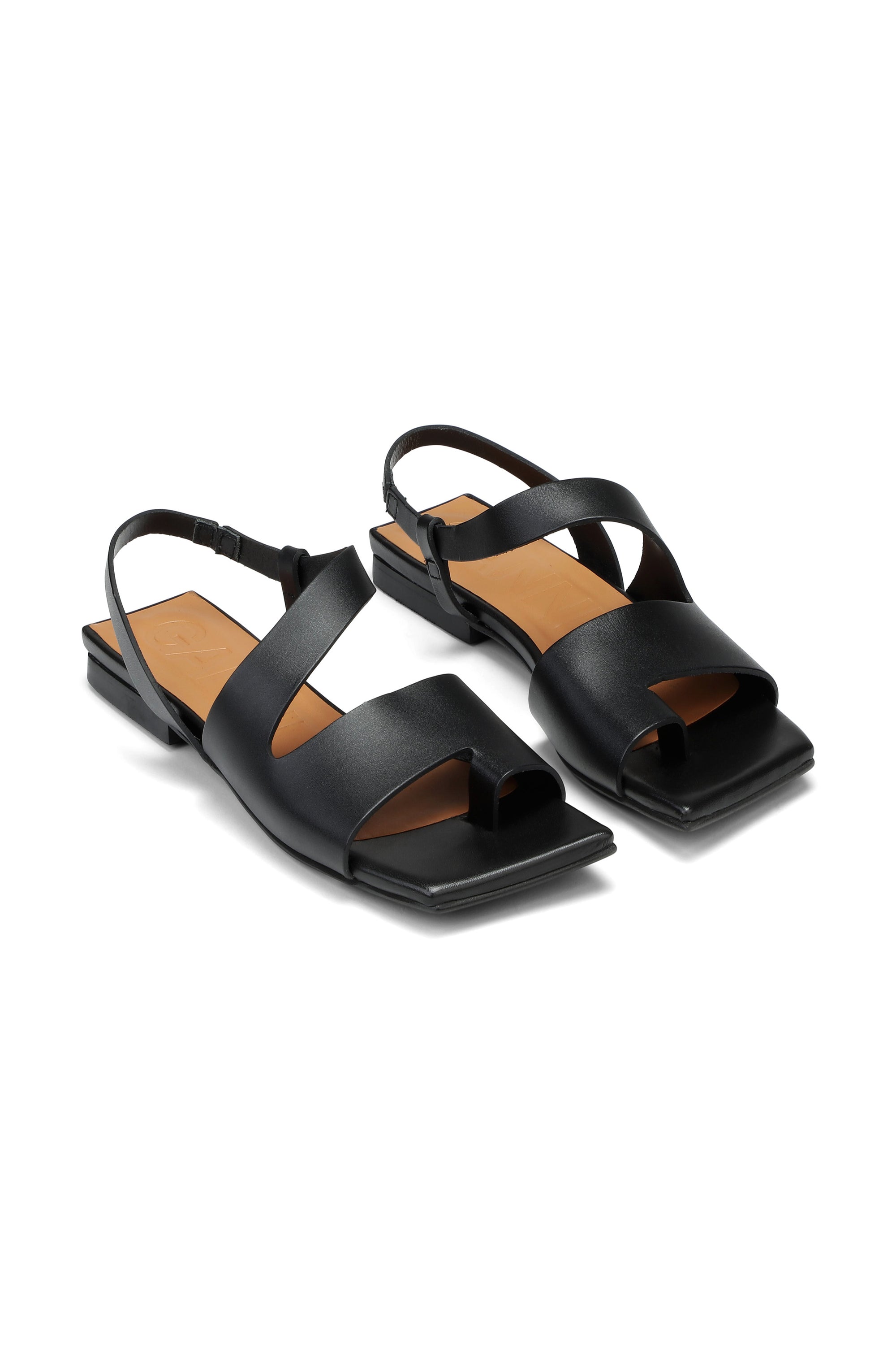 Sandales à lanières en cuir - Black