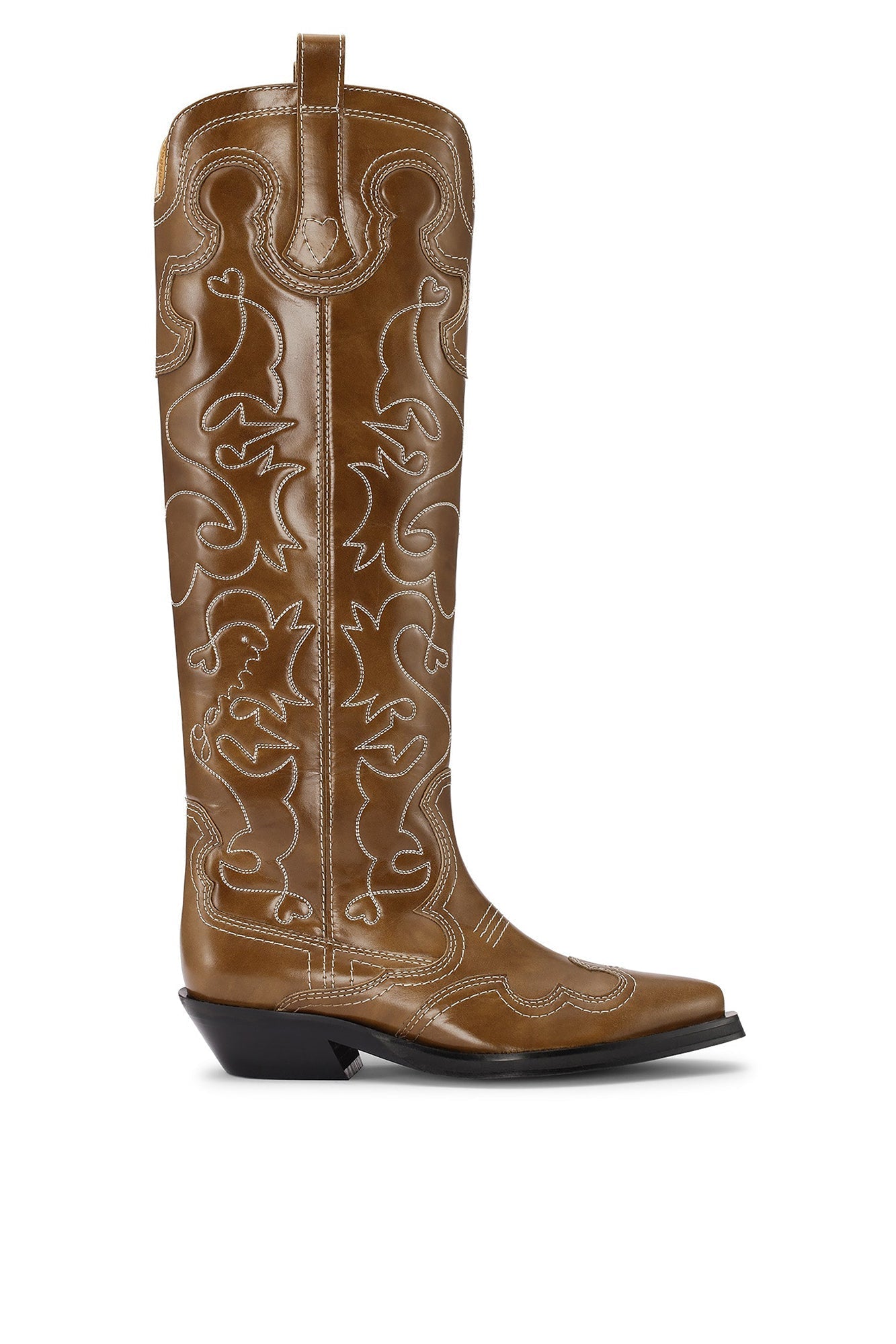 Bottes Western brodées en cuir - Tiger'S Eye