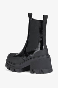 Bottines Chelsea à crampons en cuir - Black