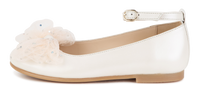 Ballerinas with leather bow - Offwhite