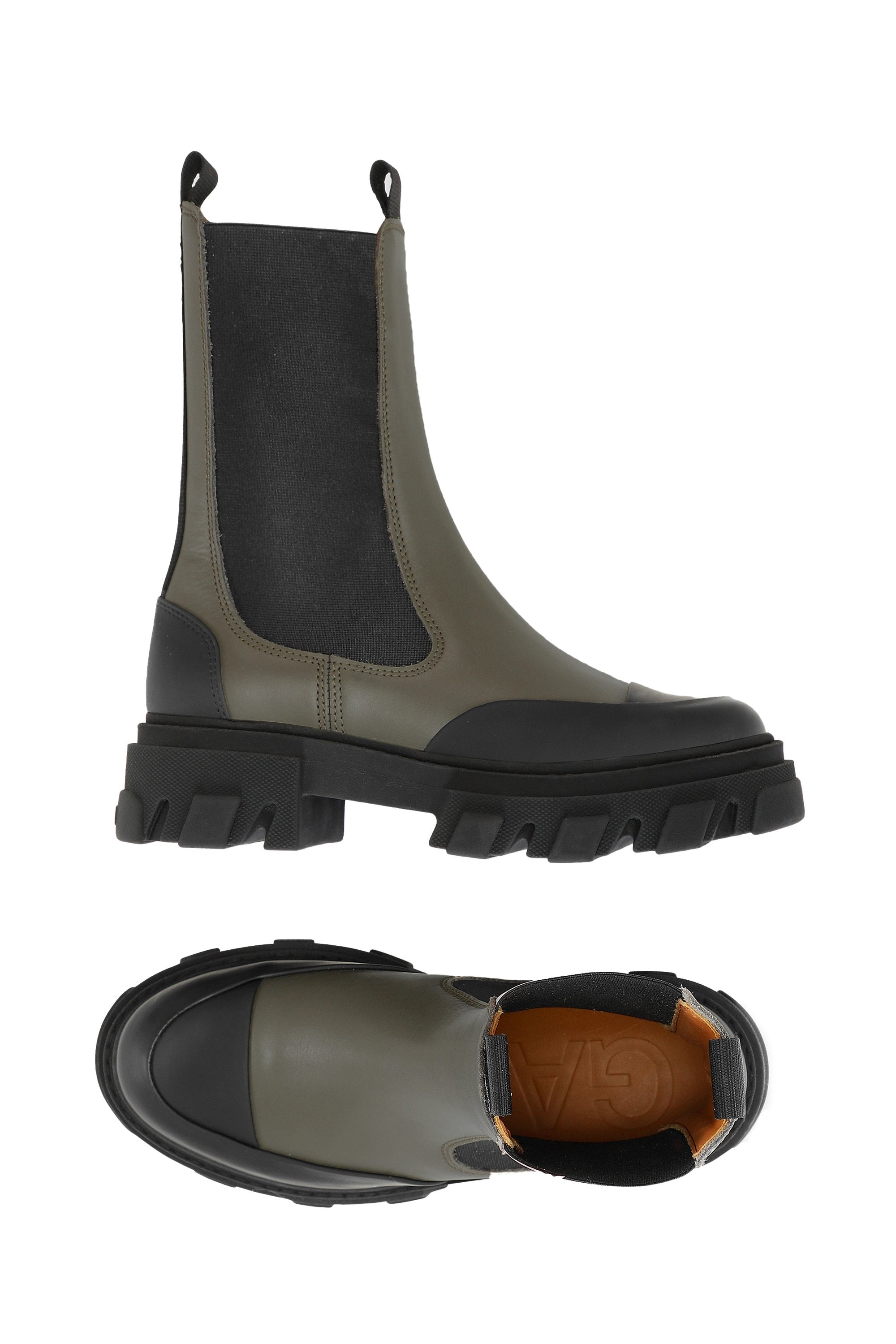 Bottines Chelsea mates en cuir - Kalamata