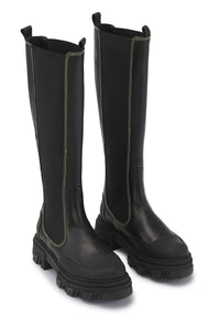 Bottes Chelsea en cuir - Black