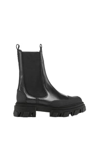 Bottines Chelsea à crampons en cuir - Black