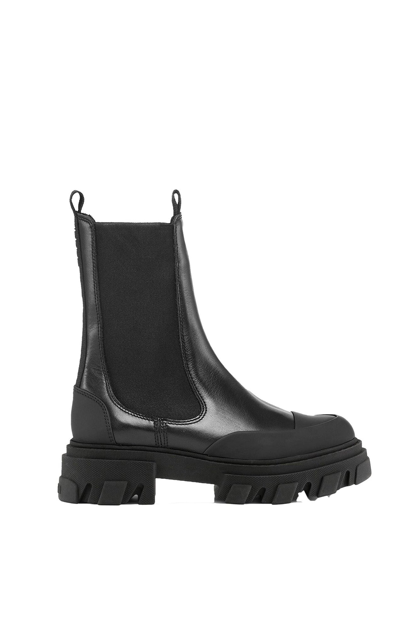 Bottines Chelsea à crampons en cuir - Black