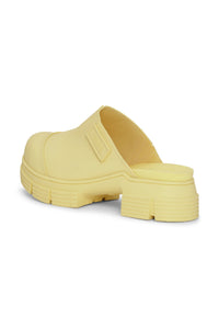 Mules City à talons - Pale Banana