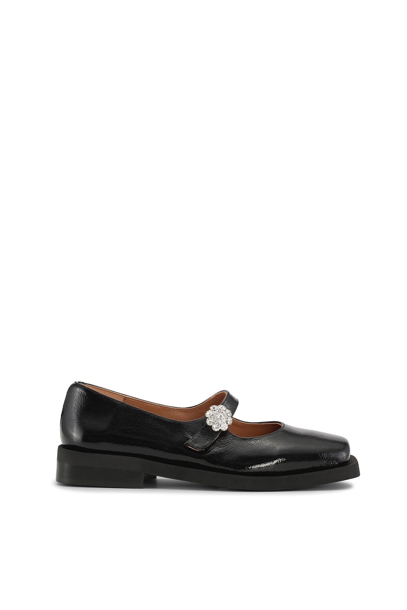 Ballerines Mary Jane en cuir - Black