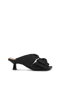 Sandales à petit talon Soft Bow - Black