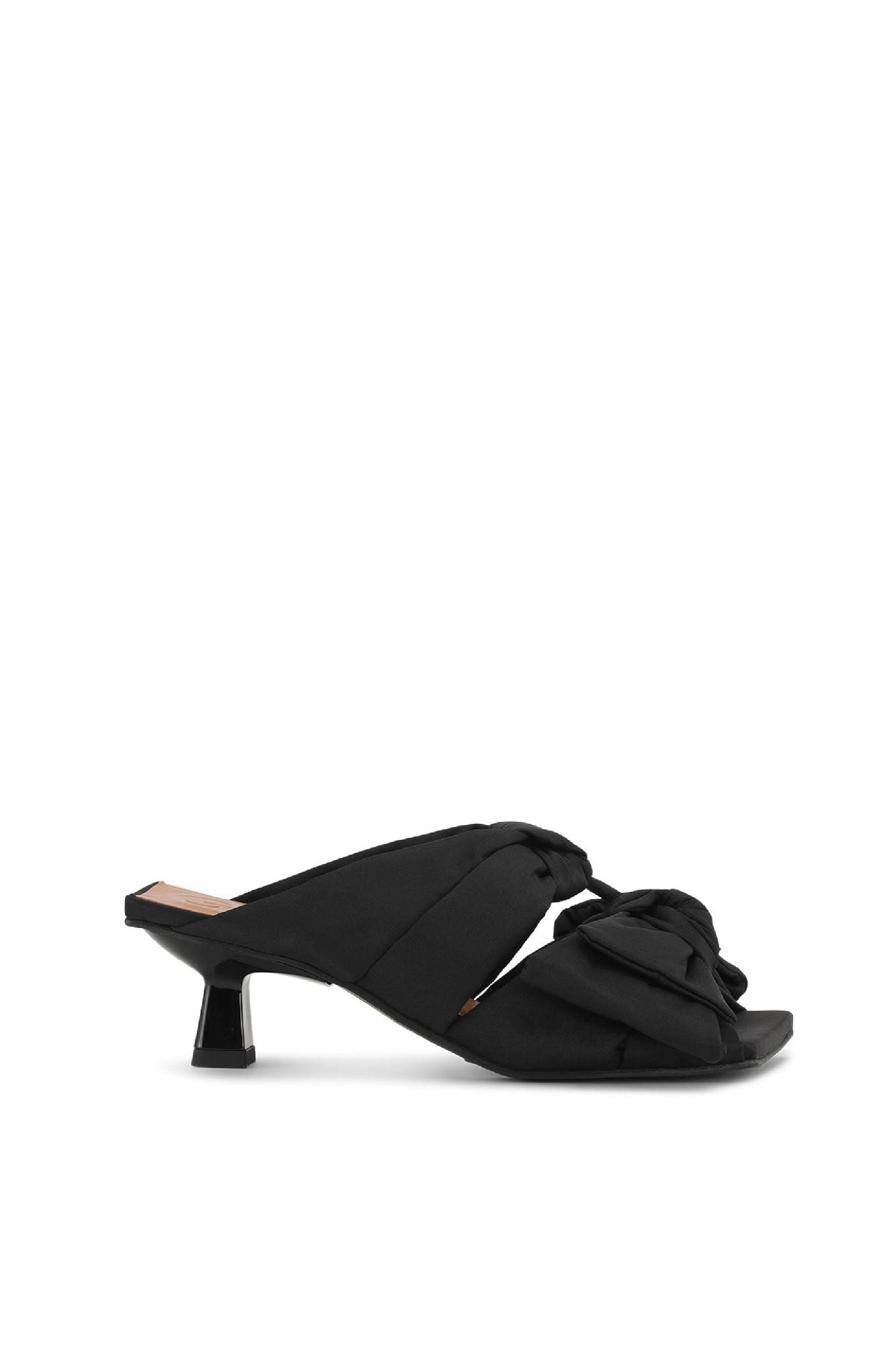 Sandales à petit talon Soft Bow - Black