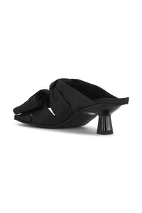 Sandales à petit talon Soft Bow - Black
