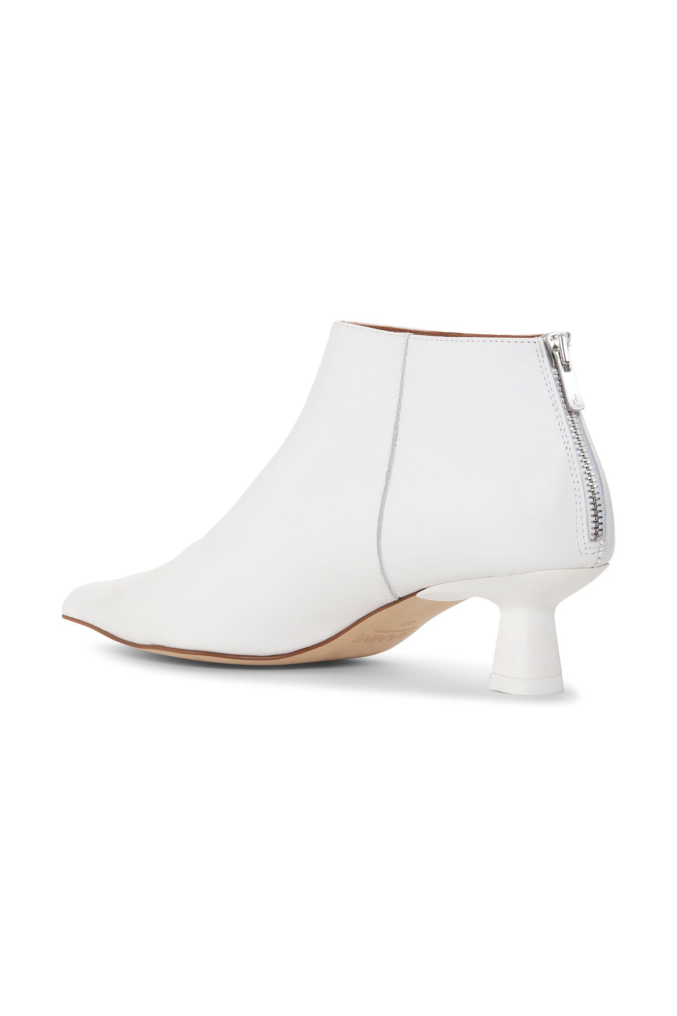 Bottines Soft Pointy en cuir - Egret