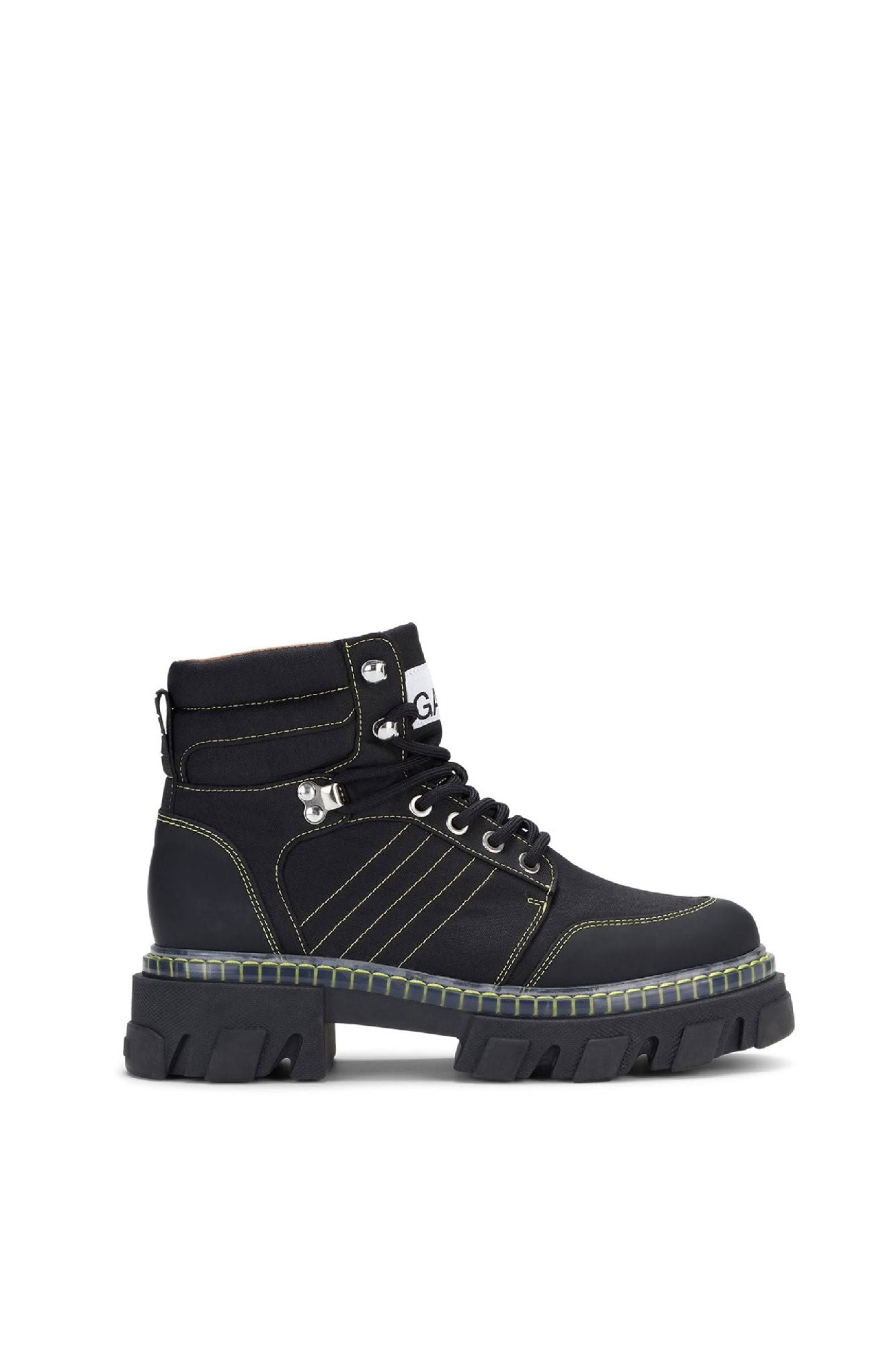 Bottines rangers à lacets - Black