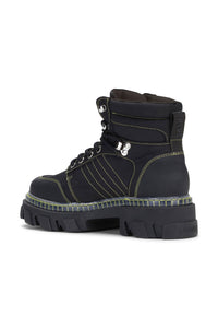 Bottines rangers à lacets - Black