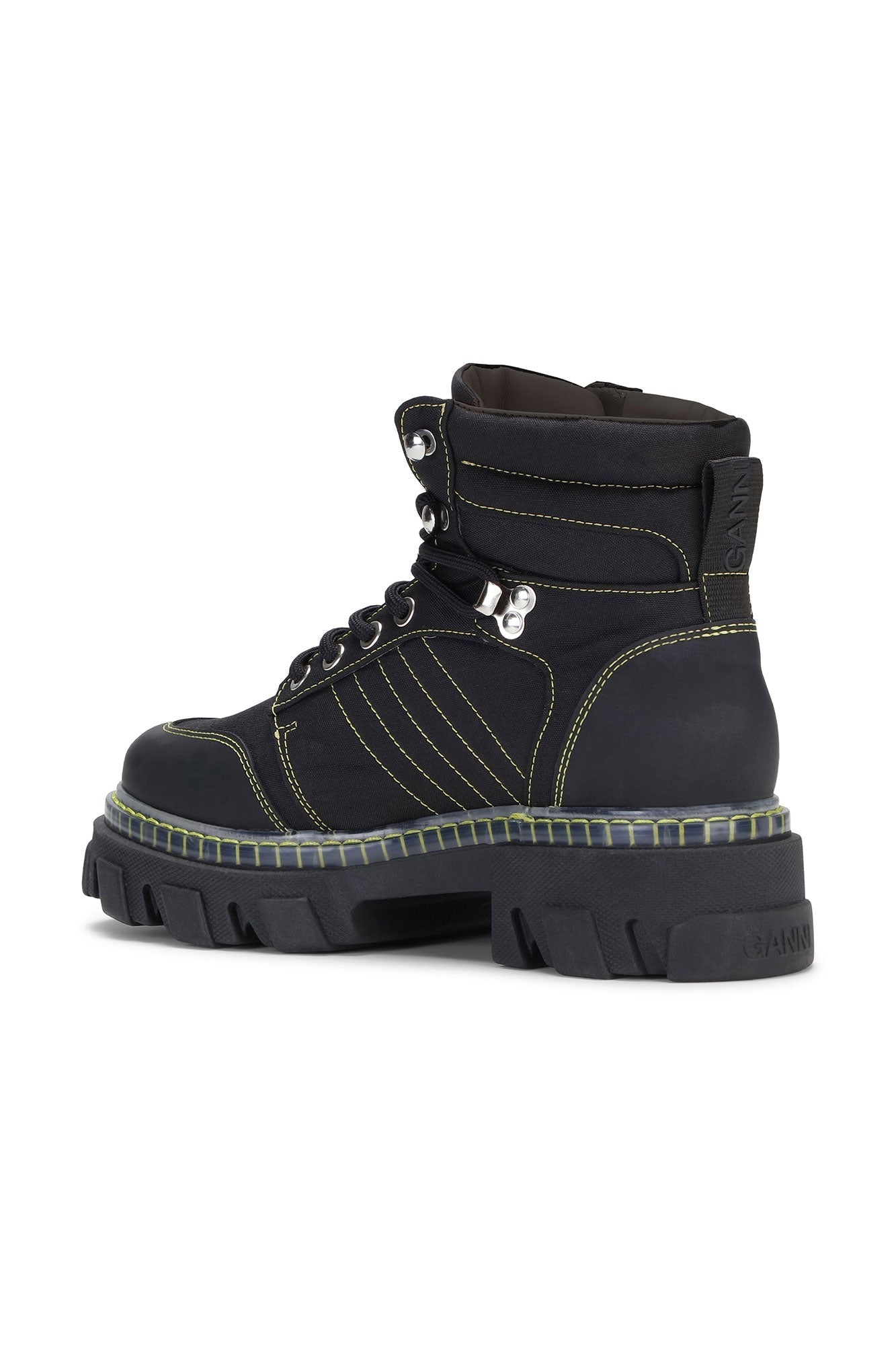 Bottines rangers à lacets - Black