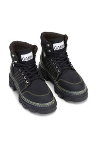 Bottines rangers à lacets - Black