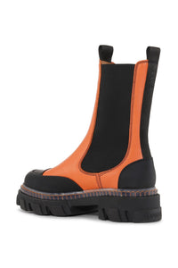 Bottines Chelsea à crampons en cuir - Orangeade