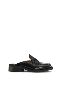 Mules vernies en cuir - Black
