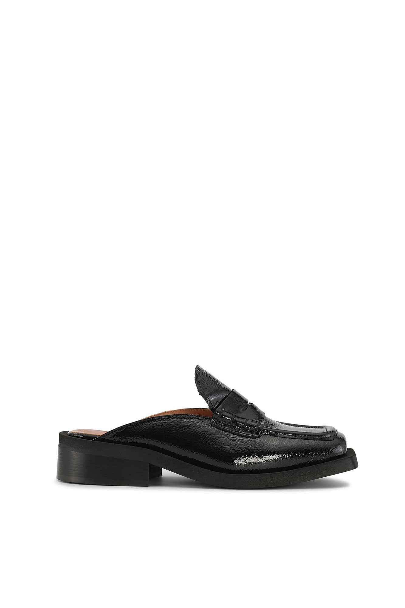 Mules vernies en cuir - Black
