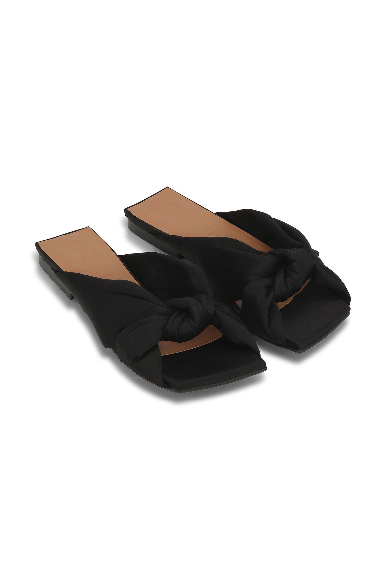 Mules plates à nœud - Black