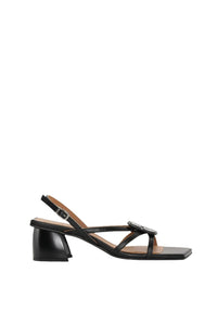 Sandales à talons avec strass - Black
