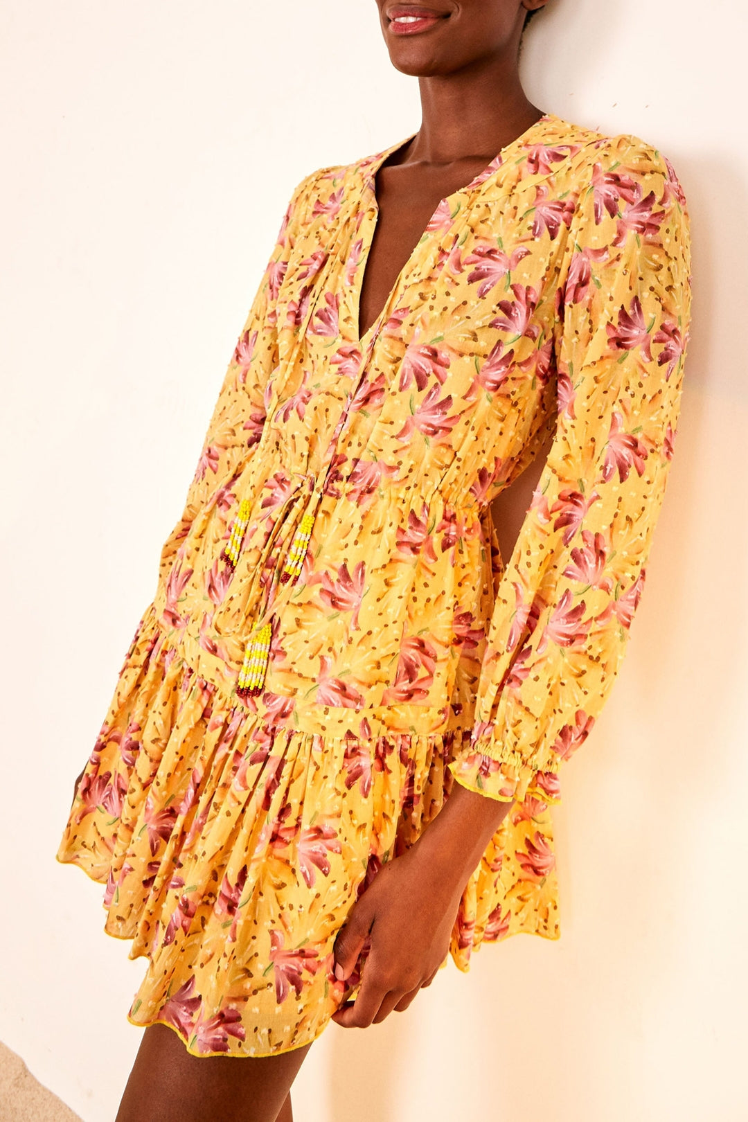 Banana Sunshine short dress - Yellow