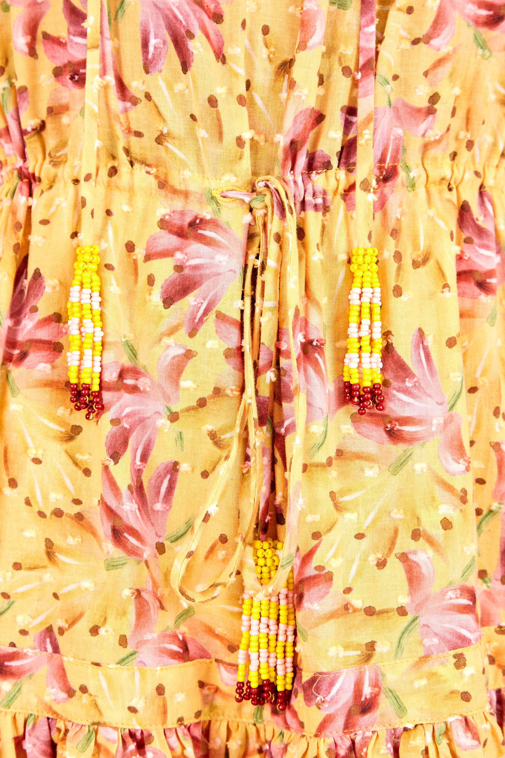 Banana Sunshine short dress - Yellow