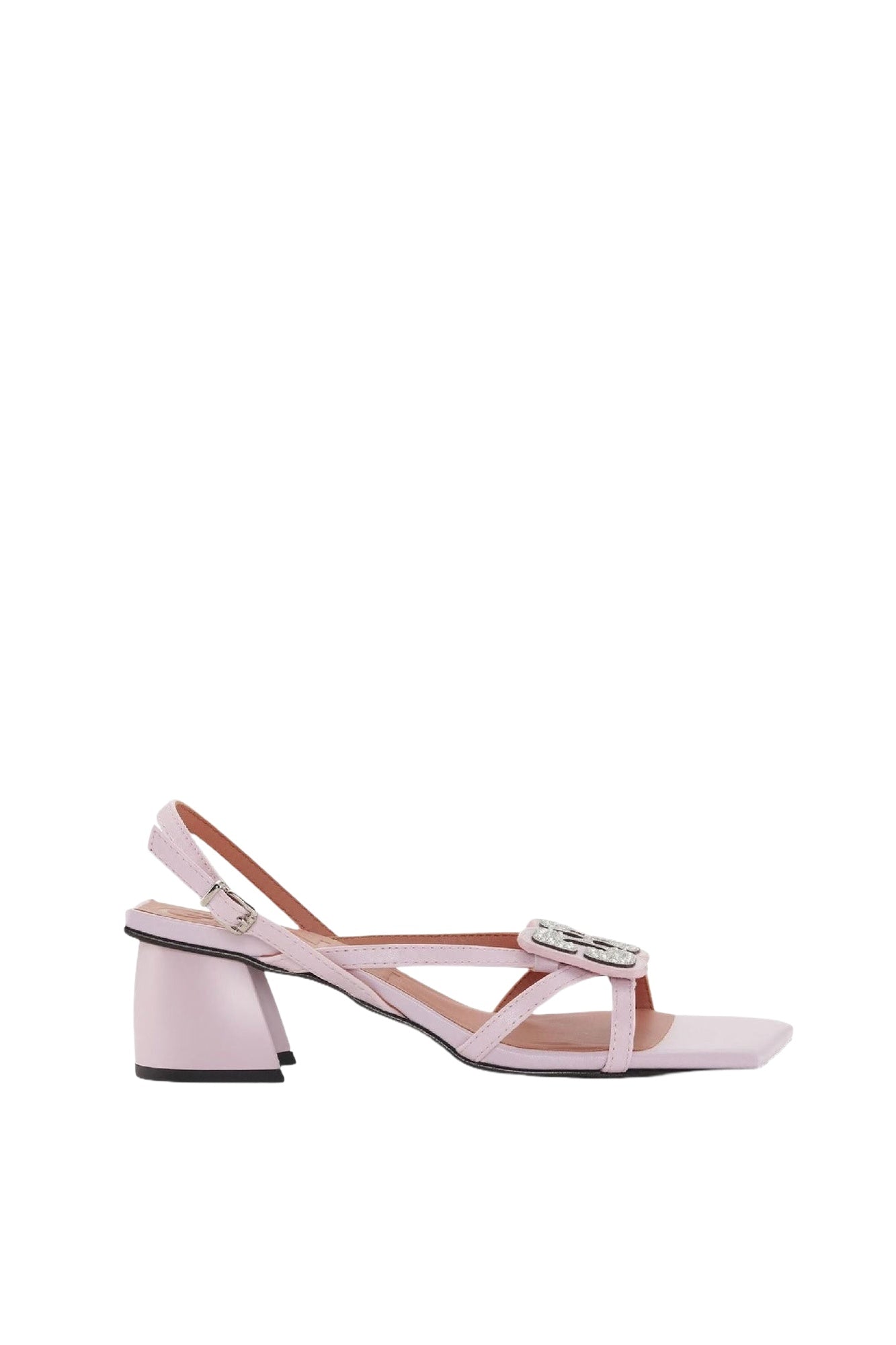 Sandales à talons avec strass - Light Lilac