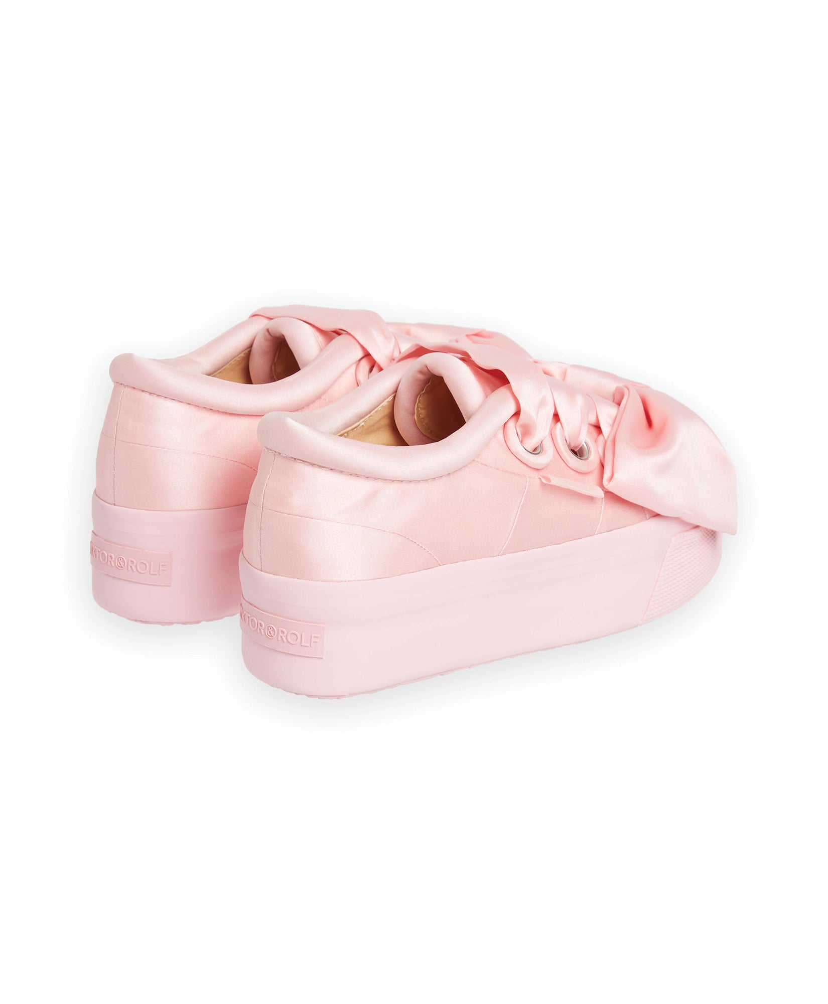 Pink / SUPERGA SATIN BOW SNEAKER