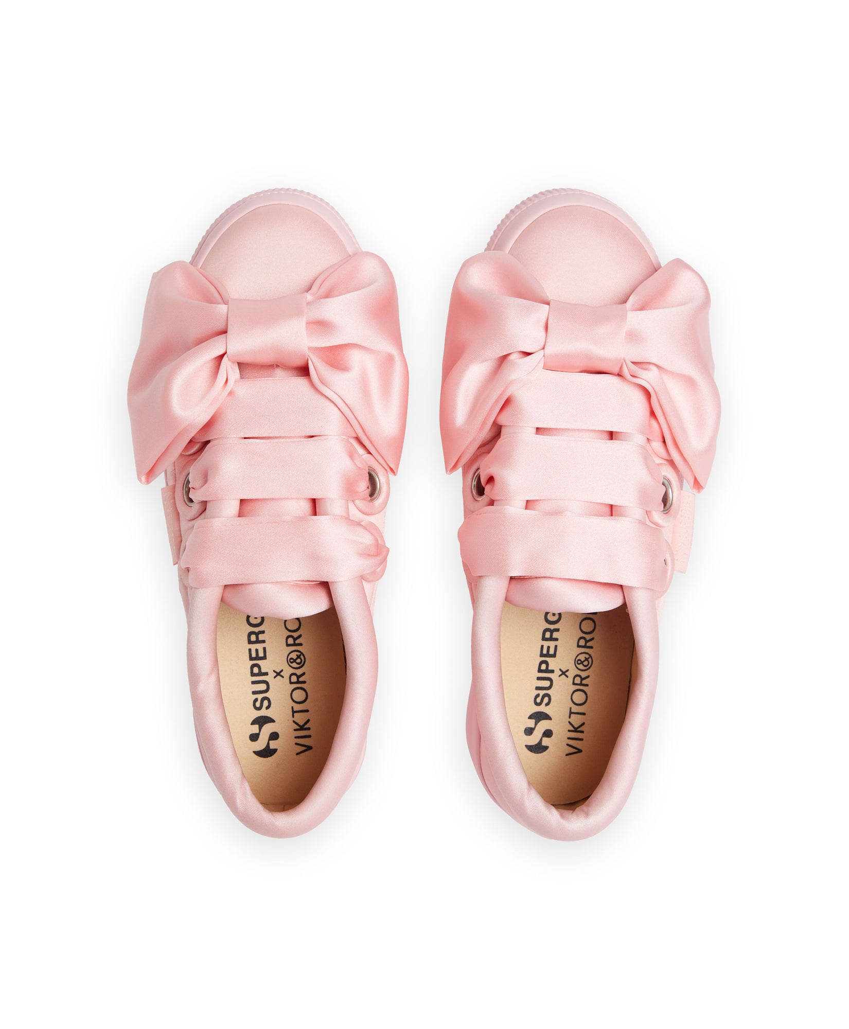 Pink / SUPERGA SATIN BOW SNEAKER