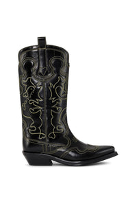 Bottes Western en cuir - Black