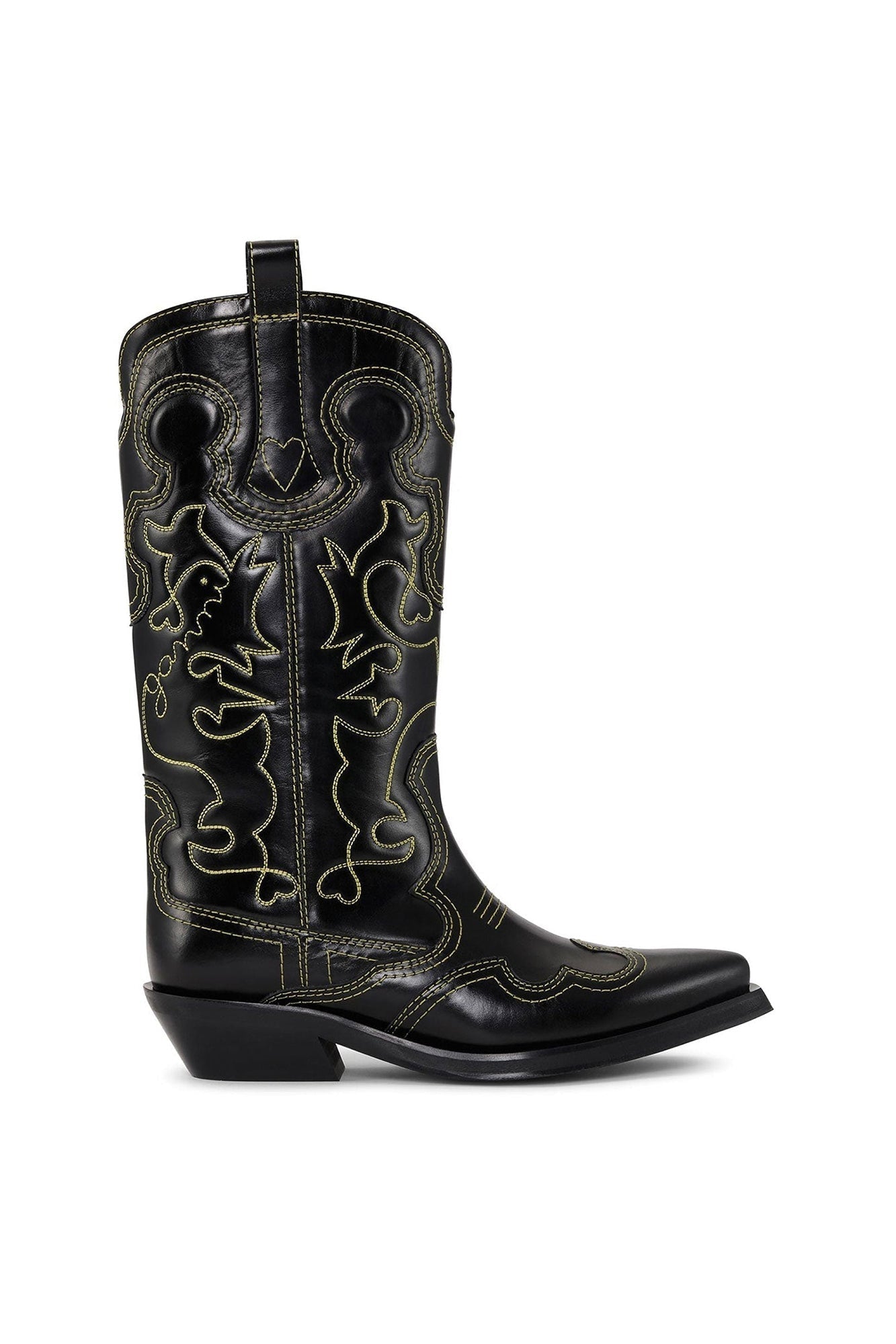 Bottes Western en cuir - Black