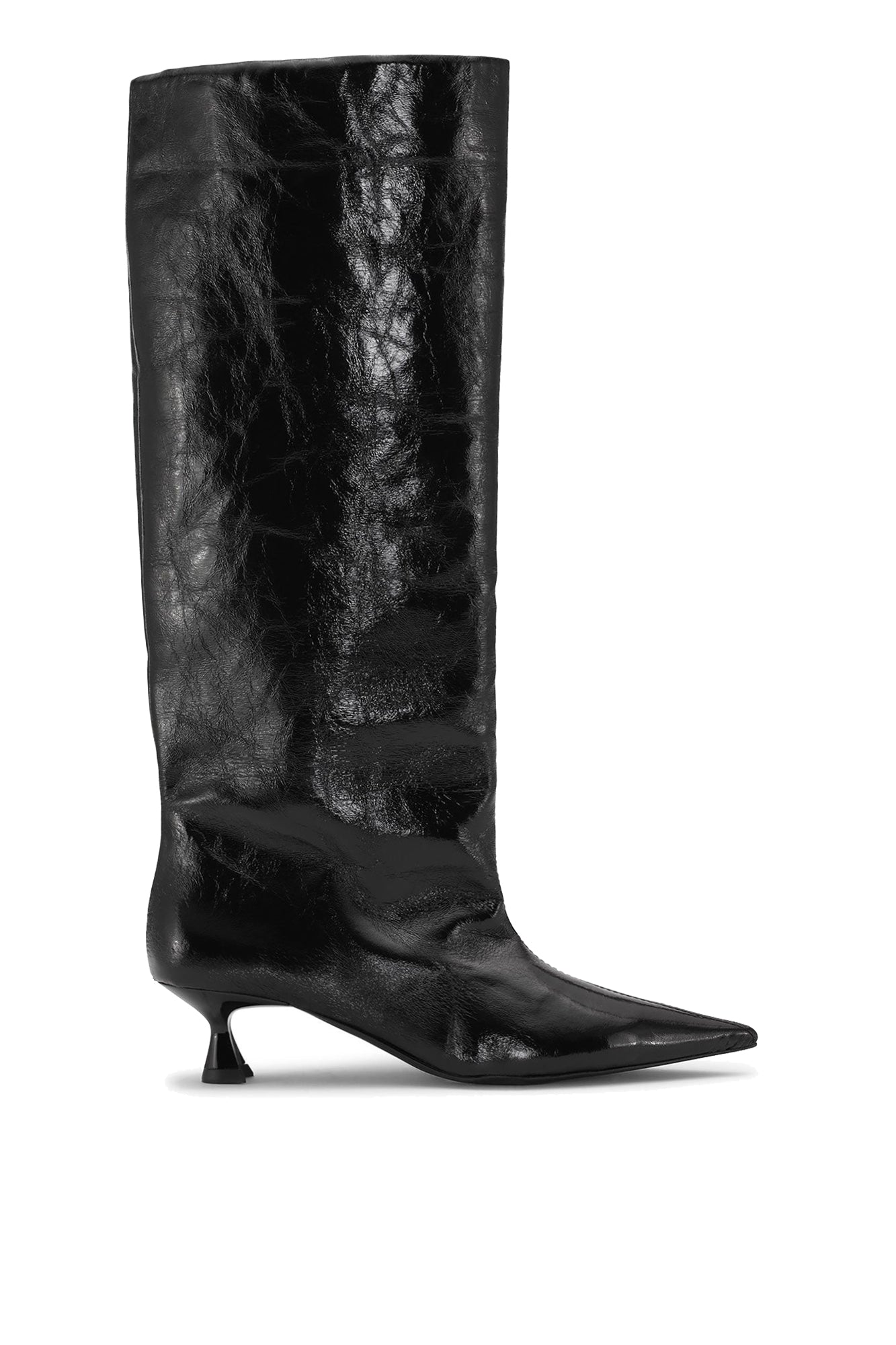 Bottes à talons pointues - Black