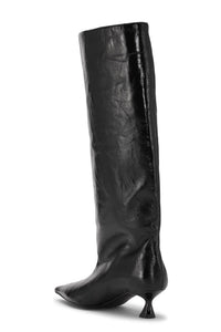 Bottes à talons pointues - Black