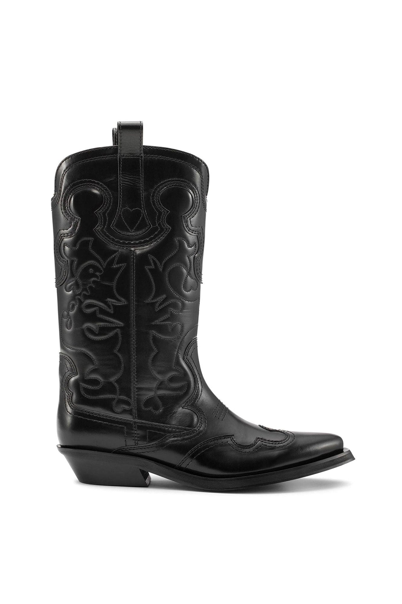 Bottes Western en cuir - Black
