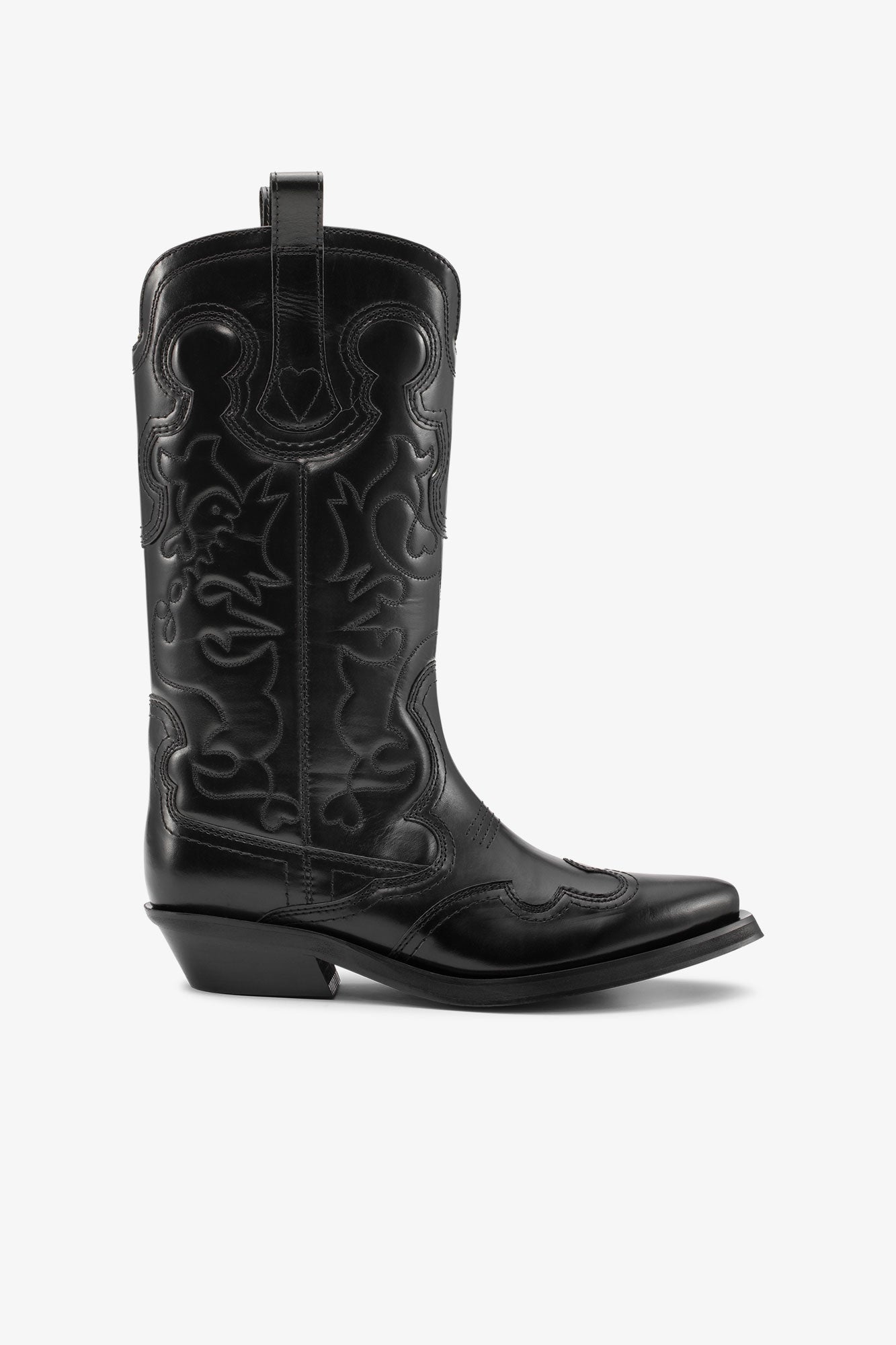 Bottes Western en cuir - Black