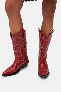 Bottes Western en cuir - Barbados Cherry