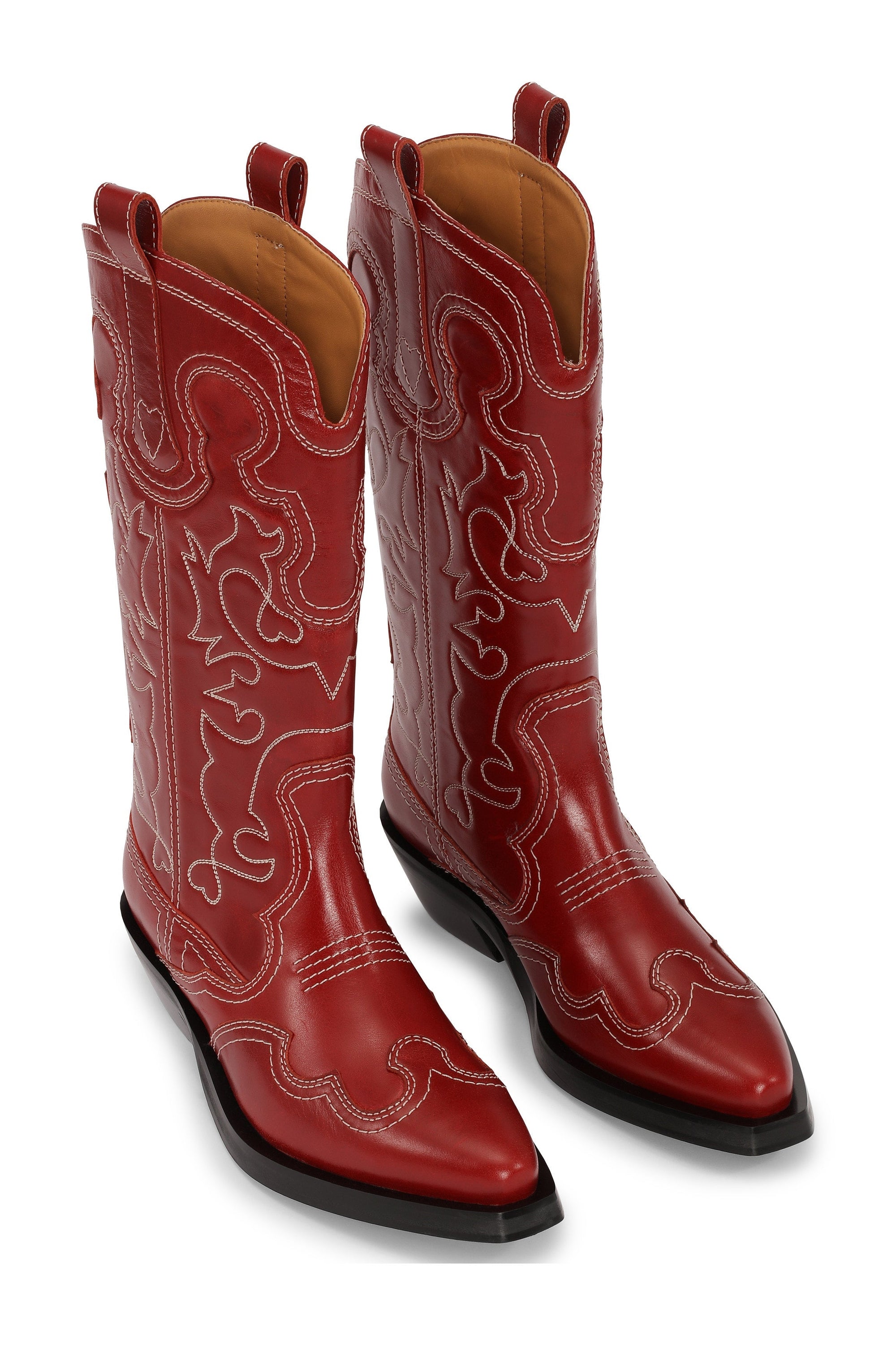 Bottes Western en cuir - Barbados Cherry