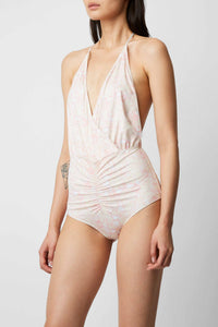 Falcon seashell swimming costume - Soft Pink