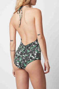 Maillot de bain Falcon à motif coquillages - Vert Prairie