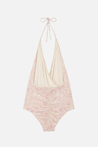 Falcon seashell swimming costume - Soft Pink