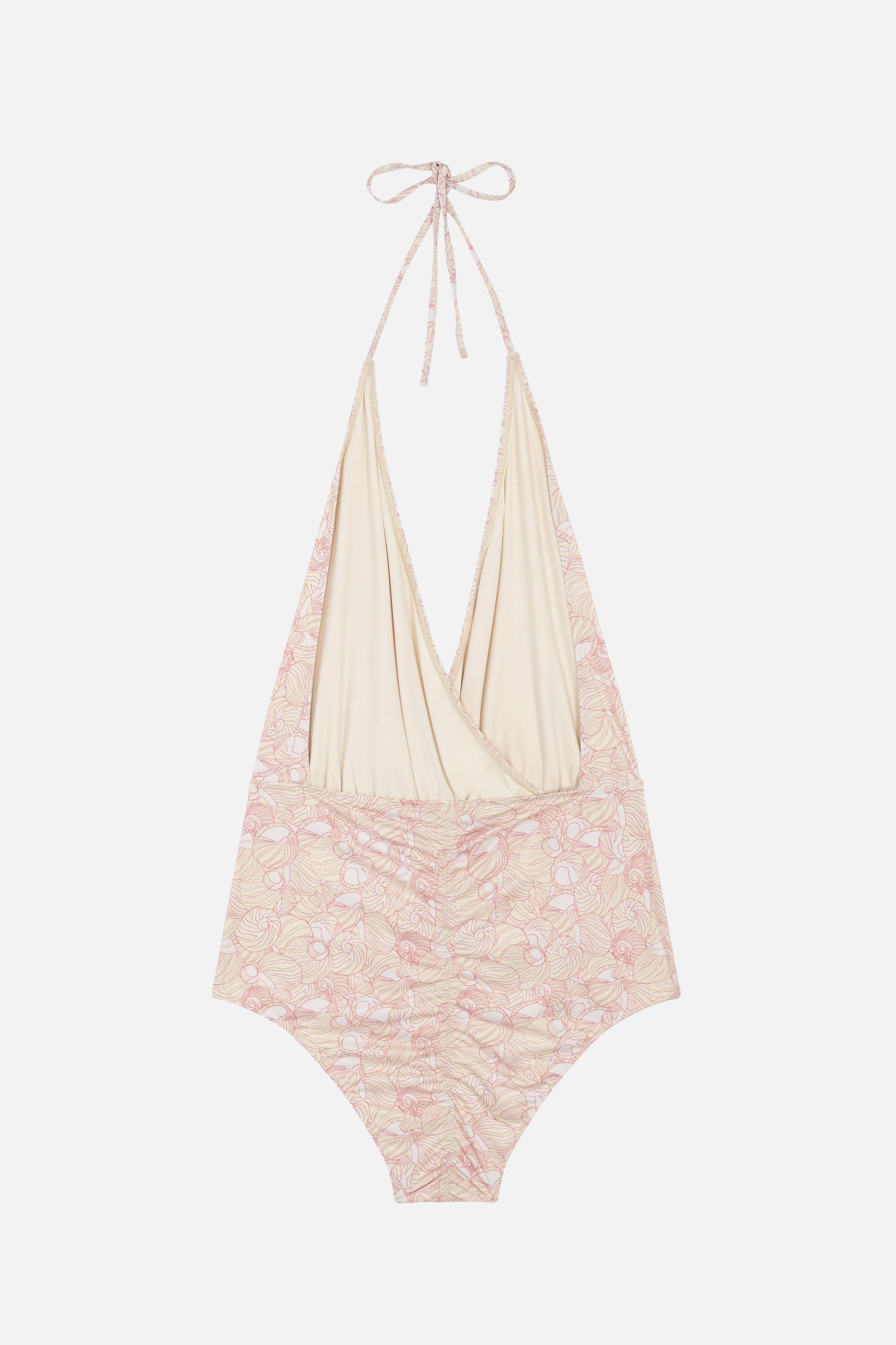 Falcon seashell swimming costume - Soft Pink