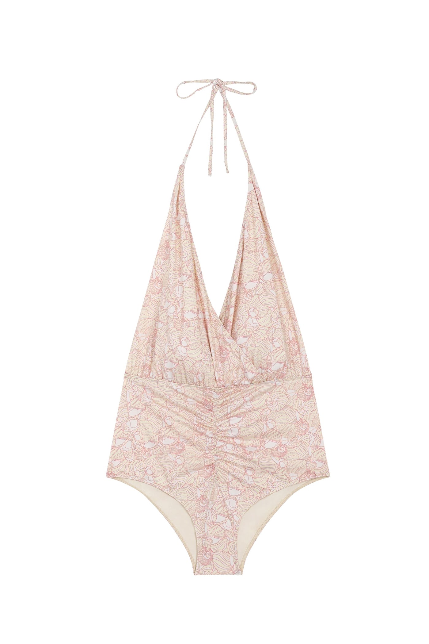 Falcon seashell swimming costume - Soft Pink