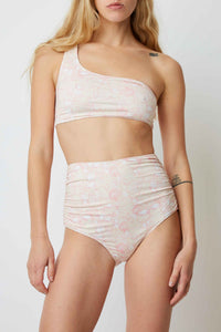 Haut de maillot Lino à motif coquillages - Soft Pink
