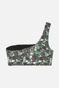 Haut de maillot Lino à motif coquillages - Vert Prairie