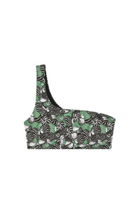 Haut de maillot Lino à motif coquillages - Vert Prairie