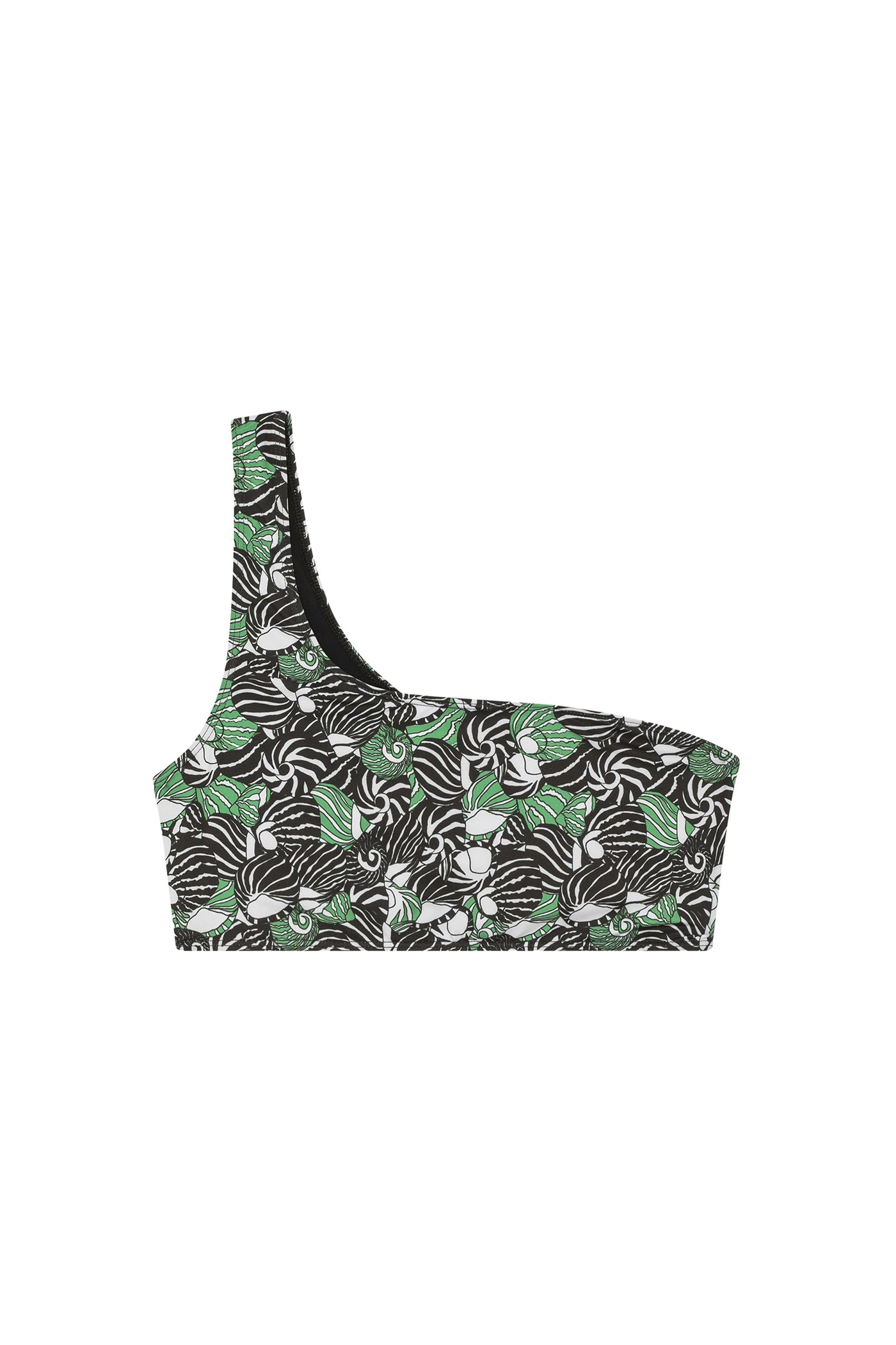 Haut de maillot Lino à motif coquillages - Vert Prairie